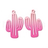 Spray Painted Alloy Charms PALLOY-P291-19M-03-3
