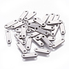 Tarnish Resistant 201 Stainless Steel Chain Tabs STAS-L234-009P-1