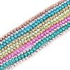 Baking Paint Electroplated Synthetic Non-magnetic Hematite Beads Strands G-H072-A01-01-1