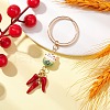 Porcelain & Alloy Enamel Keychain KEYC-JKC01156-03-2