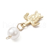 Alloy & 304 Stainless Steel ABS Plastic Imitation Pearl  Pendants PALLOY-JF03878-5