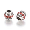 Tibetan Style Alloy European Beads MPDL-G031-04AS-2