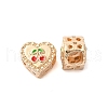 Rack Plating Alloy Enamel European Beads PALLOY-S189-51G-1
