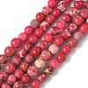Dyed Natural Regalite/Imperial Jasper/Sea Sediment Jasper Beads Strands G-B124-C05-2