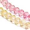 Transparent Painted Glass Beads Strands X1-DGLA-A034-T8mm-A07-4