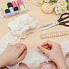3 Yards Polyester Double-Layer Pleated Ribbon OCOR-WH0090-044B-3