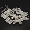 Natural Gemstone Quartz Crystal Nuggets Bead Strands G-E220-04-2