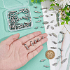 Unicraftale 100Pcs 5 Styles 304 Stainless Steel Slide On End Clasp Tubes STAS-UN0060-24P-01-4