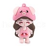 The 12 Chinese Zodiac Girl Doll PVC Plastic Pendants KY-S172-16K-1
