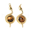 Natural Tiger Eye Pendants G-E088-05G-02-1