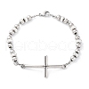 201 Stainless Steel Link Chain Bracelets BJEW-A032-02P-02-2