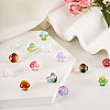 Craftdady 80Pcs 8 Colors Transparent Glass Beads GLAA-CD0001-17-6