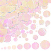   8 Style Rainbow Iridescent PVC Paillette/Sequin Links PVC-PH0001-32B-1