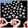 AHADERMAKER 75Pcs 5 Styles Square Shape Sew on Rhinestone GLAA-GA0001-60A-4