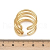 304 Stainless Steel Cuff Rings RJEW-P153-05G-5