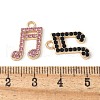 Alloy Rhinestone Pendants PALLOY-E775-04G-3