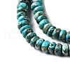Synthetic Silver Line Turquoise Beads Strands G-L617-E03-2x4mm-4