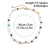 Hip Hop Glass Imitation Pearl Necklaces FS-WGB52AB-01-5