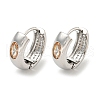 Brass with Cubic Zirconia Earrings EJEW-L211-13P-1