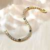 Brass Enamel Link & Charm Bracelets BJEW-Z094-02G-02A-3