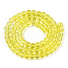 Transparent Glass Beads Strands GLAA-T032-T6mm-12-3