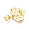 Brass Micro Pave Cubic Zirconia Pendants KK-T070-42G-2