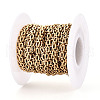 304 Stainless Steel Rectangle Link Chains STAS-T066-67G-2