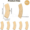 BENECREAT 22Pcs Brass Connector Charms KK-BC0008-17-2