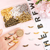 SOFPLATE 200Pcs 5 Colors Tibetan Style Alloy Beads FIND-SP0002-14-3