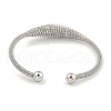 Non-Tarnish Hollowed 304 Stainless Steel Cuff Bangles BJEW-P331-09P-3