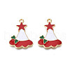 Rack Plating Alloy Enamel Charms ENAM-N055-160-2