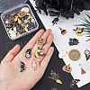 SUNNYCLUE 40Pcs 10 Style Light Gold Alloy Enamel Pendants FIND-SC0002-68-3