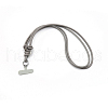 Leather Mobile Straps HJEW-N004-01B-1