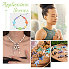 150Pcs 15 Colors Opaque Acrylic Pendants PALLOY-UN00013-6