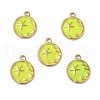 PVD Vacuum Plating 201 Stainless Steel Enamel Pendants STAS-J401-VC946-4