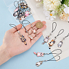 Alloy Enamel Mobile Straps HJEW-HY00008-3