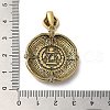 Brass with Cubic Zirconia & Enamel Pendants KK-Z033-06AS-3