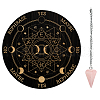 AHADEMAKER 1Pc Cone/Spike/Pendulum Natural Rose Quartz Stone Pendants DIY-GA0004-59D-1