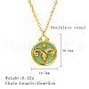 Stainless Steel Enamel Constellation Pendant Necklaces DJ0261-2-1