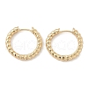 Brass Hoop Earrings EJEW-D320-22G-4