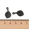 304 Stainless Steel Pendants STAS-Q362-08A-B-3