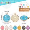 SUPERFINDINGS 98Pcs 7 Colors Light Gold Alloy Enamel Charms ENAM-FH0001-28-5