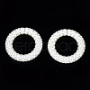 CCB Plastic Imitation Pearl Linking Rings CCB-Q091-013-2