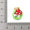 Alloy Enamel Pendants PALLOY-S050-02G-3
