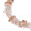 Natural Black Gold Rutilated Quartz Chip Beaded Bracelets for Men Women BJEW-JB11892-3