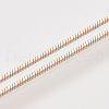 Brass Square Snake Chain Necklace Making X-MAK-T006-10A-RG-3