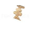 Flower Alloy Cuff Bangles & Cuff Rings Sets FS-WG9C22C-01-4