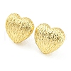 Rack Plating Brass Heart Stud Earrings EJEW-Q779-09G-1