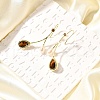Mother's Day Jewellery Natural Pearl Dangle Earring EJEW-L099-12G-3
