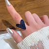 Heart Brass with Acrylic Finger Rings for Women FS-WG6A11D-04-1